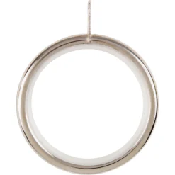 None Satin Steel 28mm Curtain Rings 4 Pack