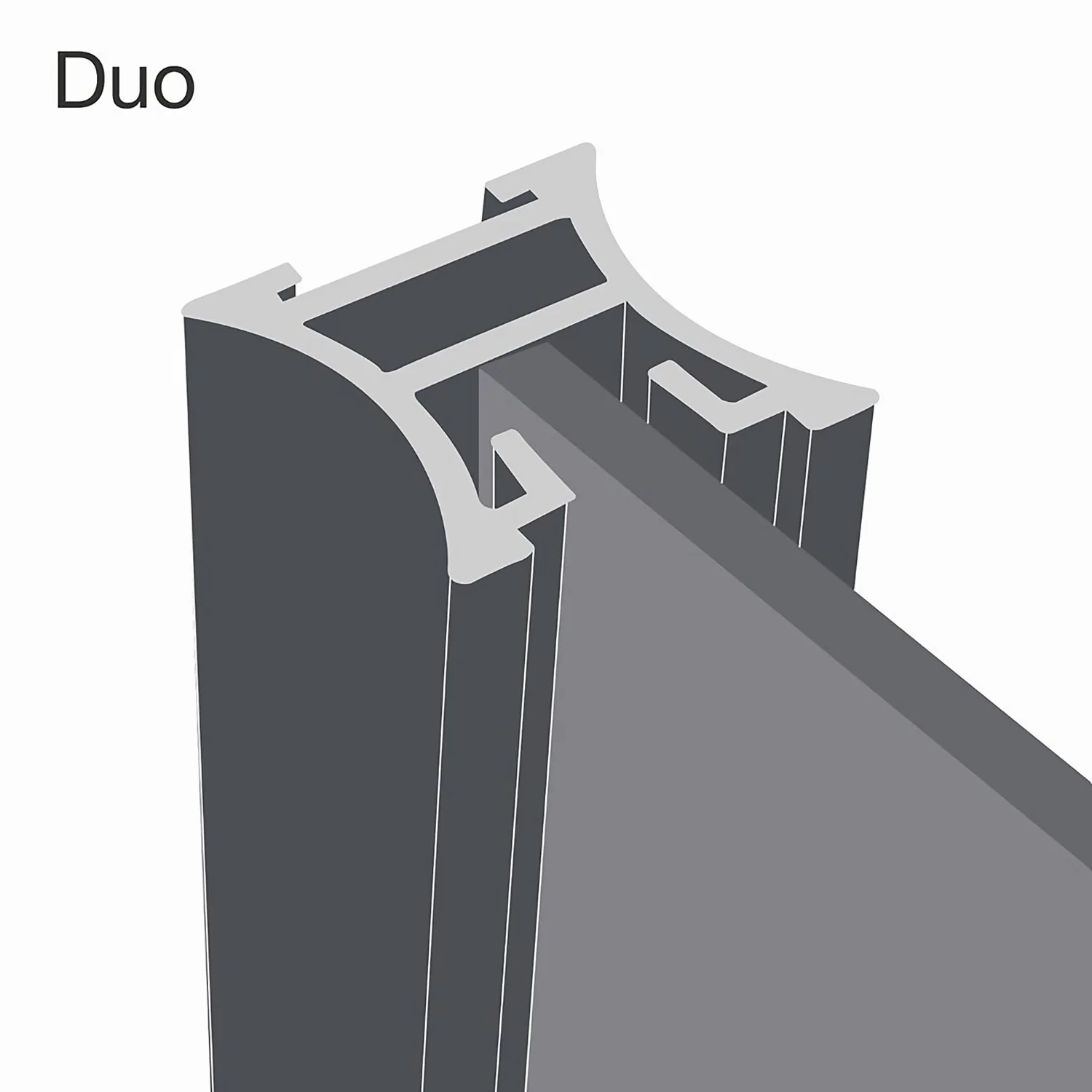Duo Sliding Wardrobe Door Cappuccino Glass / Mirror With Aluminium Frame (W)914mm - Image 4