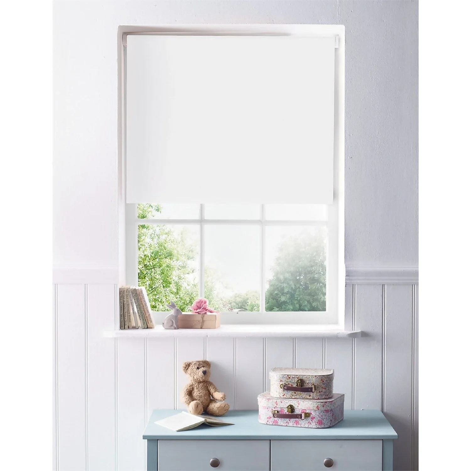 White Daylight Roller Blind - 120cm