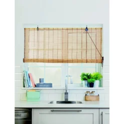 Brown Bamboo Roller Blind - 60cm