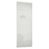 Classic Sliding Wardrobe Door Arctic White Glass With Silver Frame (W)914mm