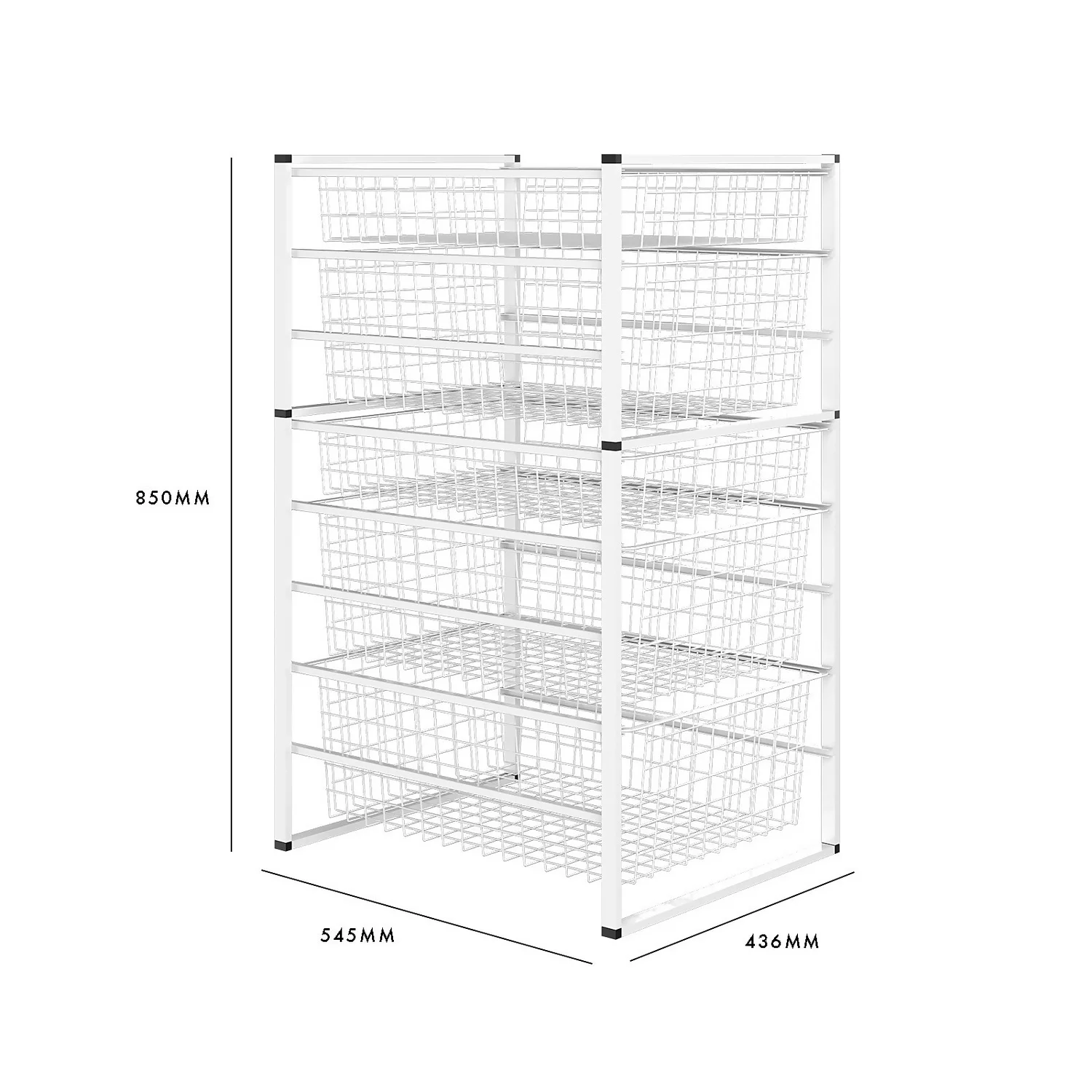 5 Wire Baskets Storage Tower - Image 5
