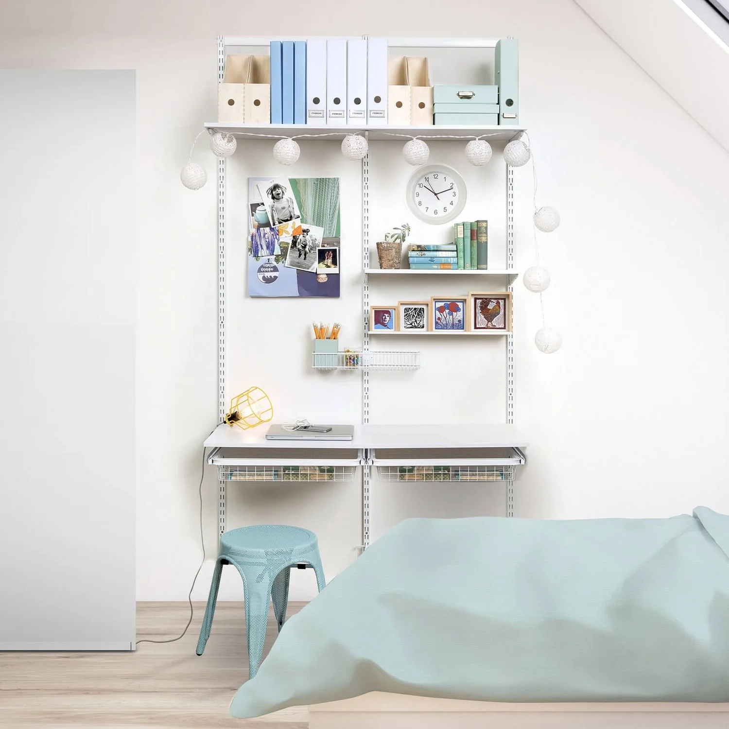 None Double Slot Upright - White -2133mm - Image 3