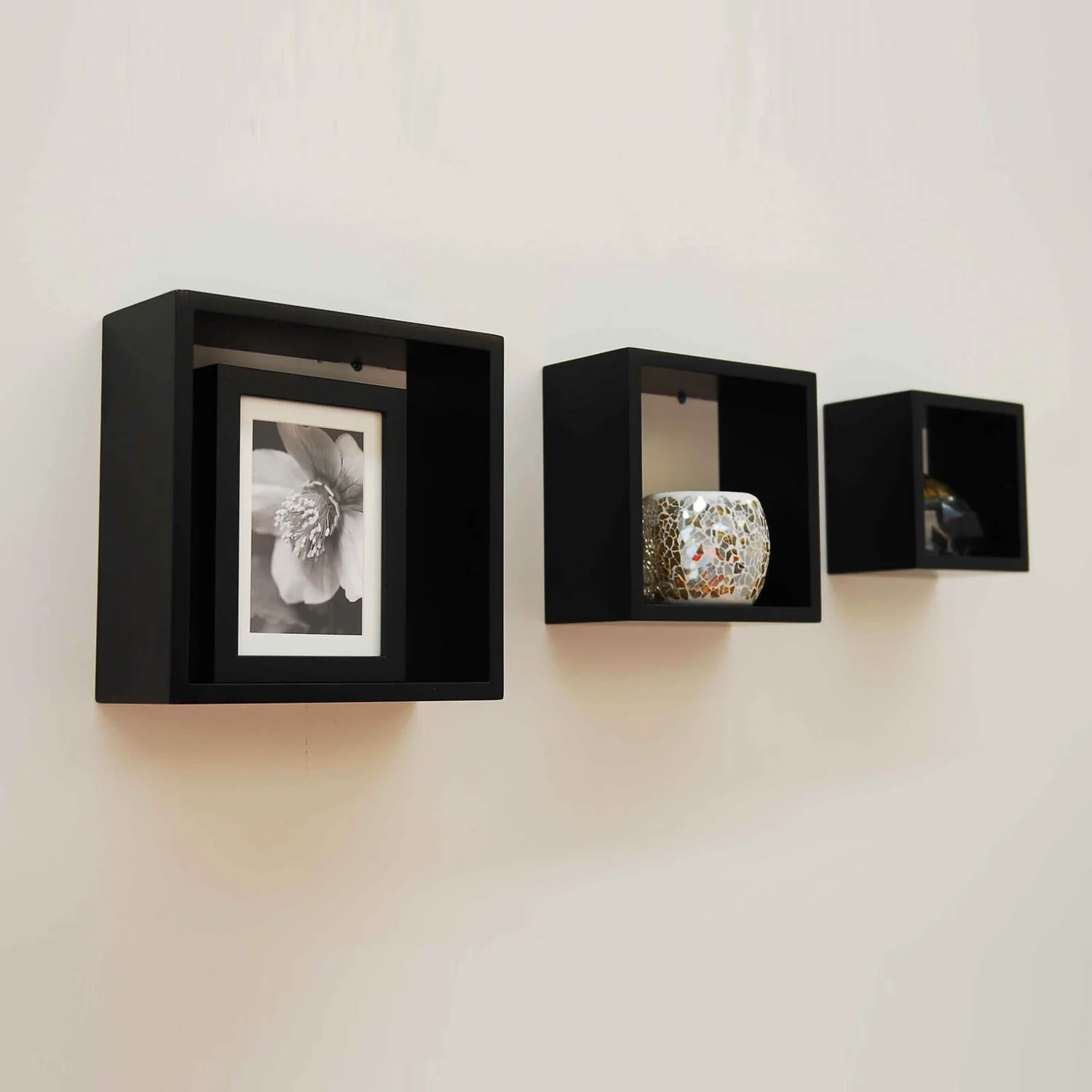 Wall Cubes 3 Pack - Black Matt - Image 2
