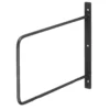 None Minimal D Shaped Bracket - Black - 200x200mm
