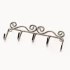None Decorative Metal 4 Key Coat Hook