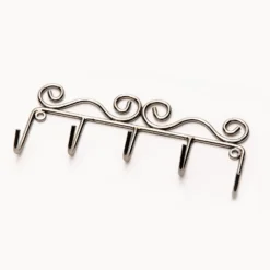 None Decorative Metal 4 Key Coat Hook