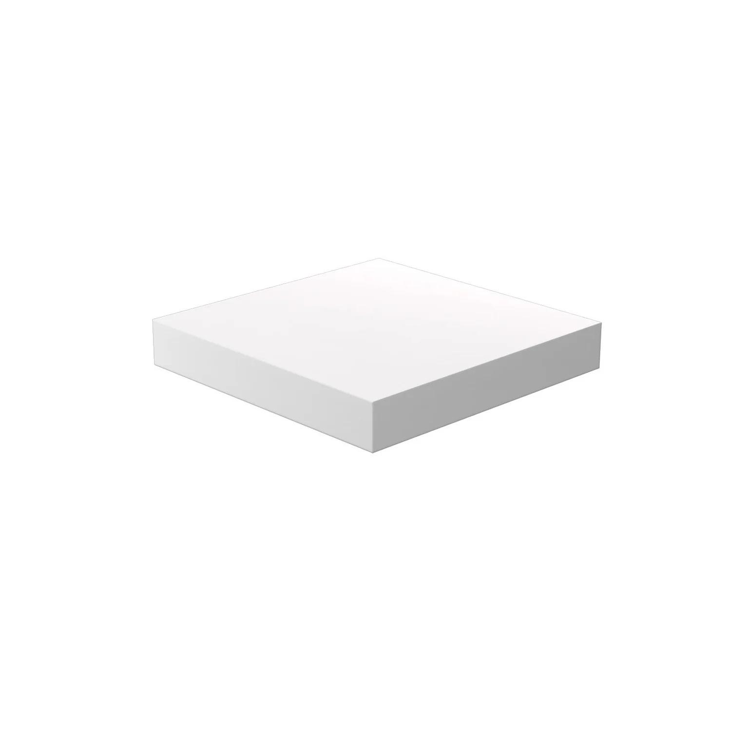 Floating Shelf - White Matt - 235 X 235 X 38mm