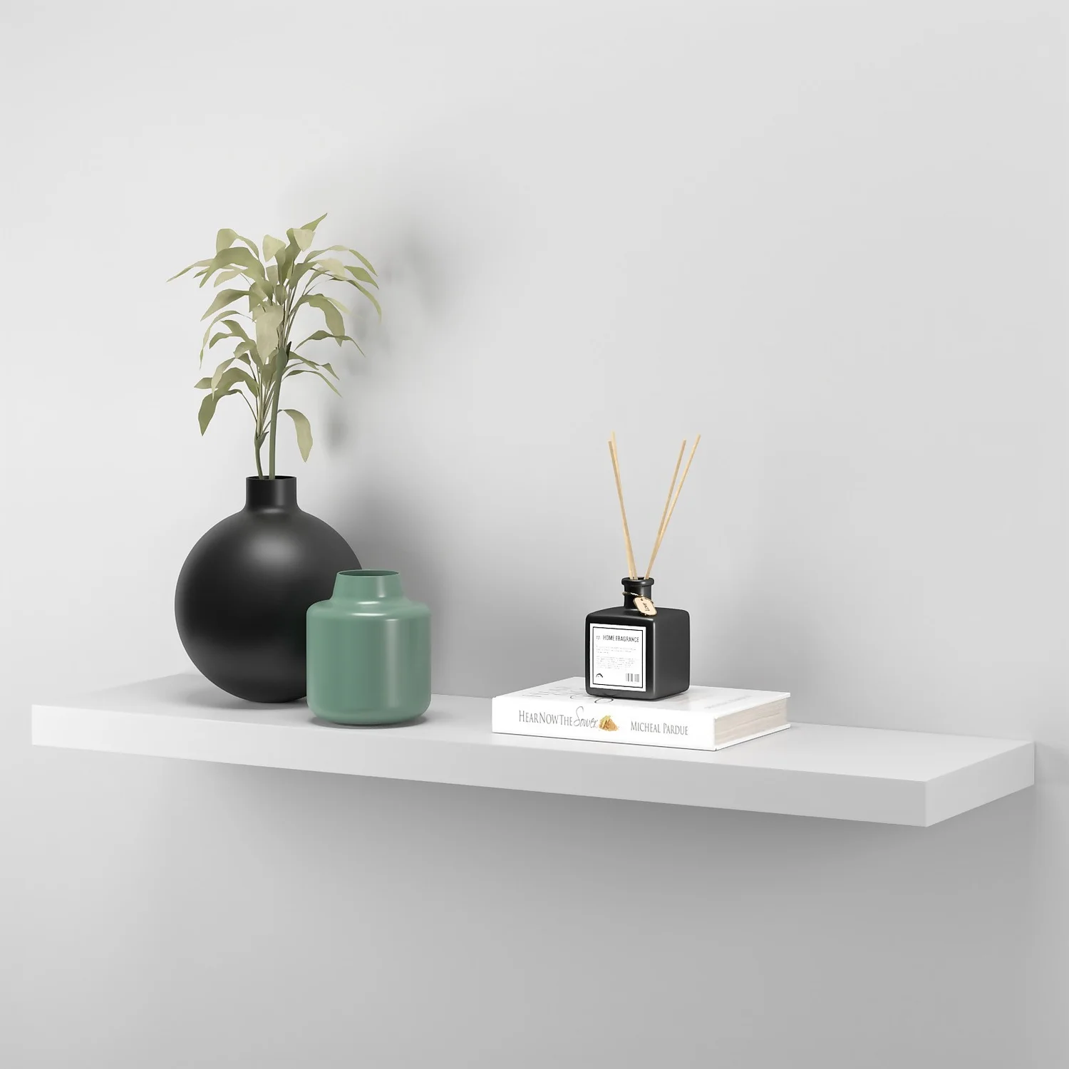 Floating Shelf - White Matt - 900 X 240 X 38mm - Image 4