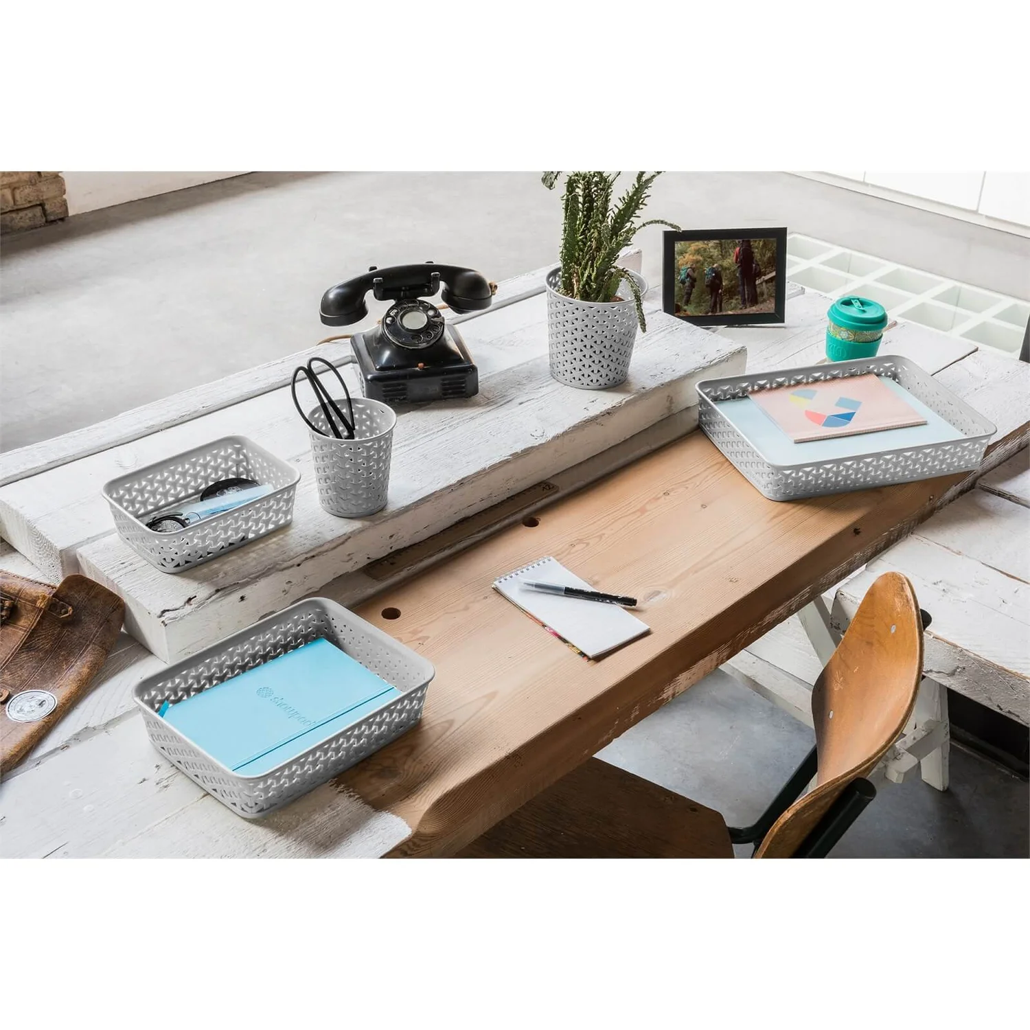 Curver My Style A6 Rectangular Plastic Storage Organiser - Grey - Image 3