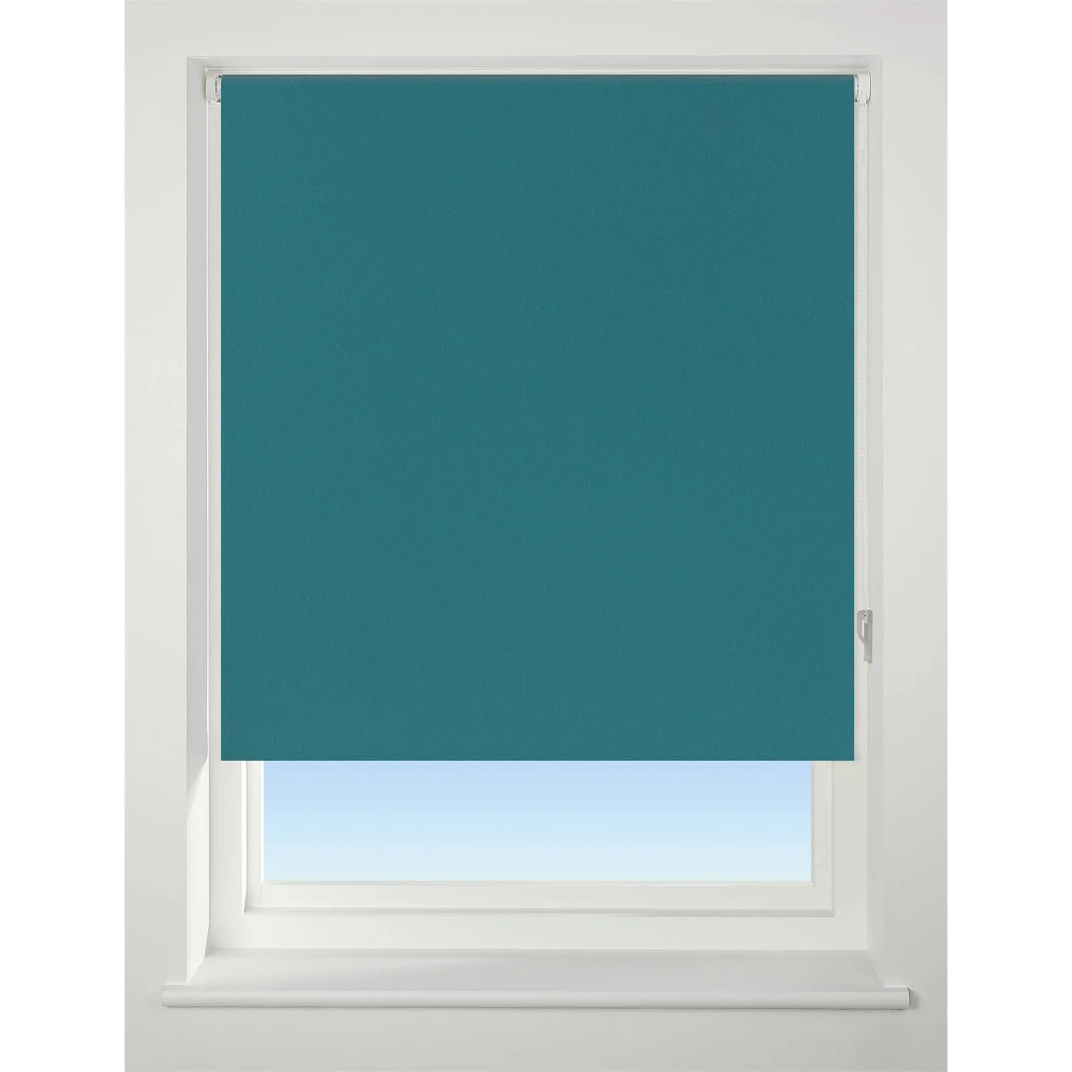 Teal Blackout Roller Blind - 120cm
