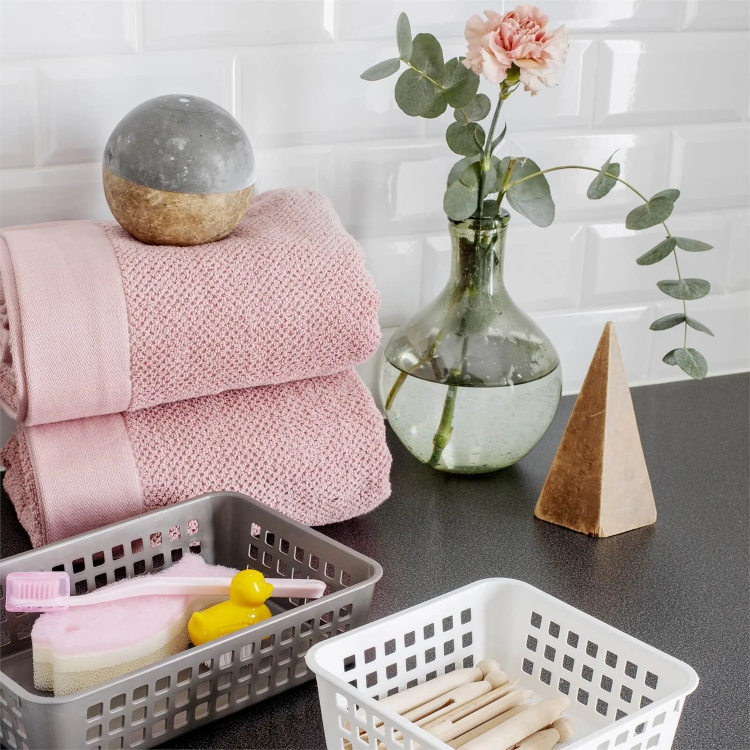 Smartstore 1L Wardrobe Basket - White - Image 2