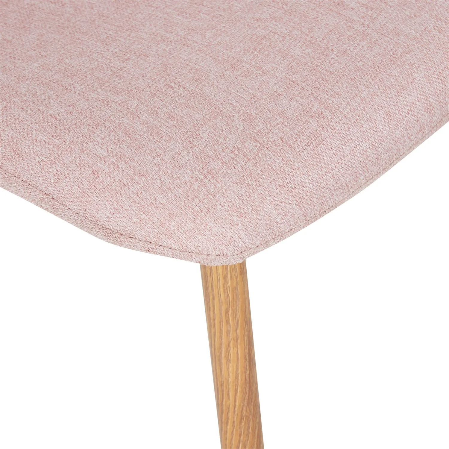 Ludlow Upholstered Dining Chair - Set Of 2 - Dusky Pink - Image 4