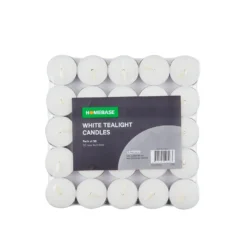 50 X Tealight Candles - White
