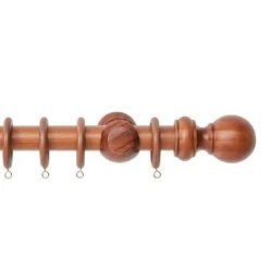 Harrison Drape 28mm Wood 1.8m Curtain Pole Kit
