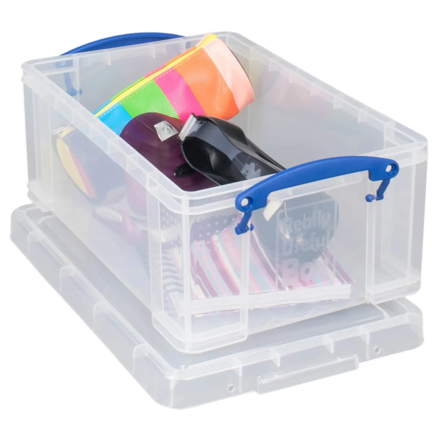 Really Useful Storage Box - Clear - 9L - Image 3