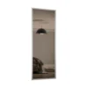 Ellipse Sliding Wardrobe Door 1 Panel Bronze Mirror With Aluminium Frame (W)914mm