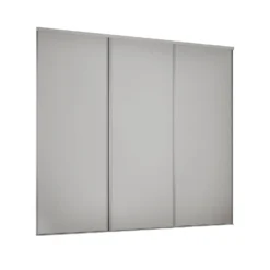Classic 3 Door Sliding Wardrobe Kit Dove Grey Panel (W)2216 X (H)2260mm