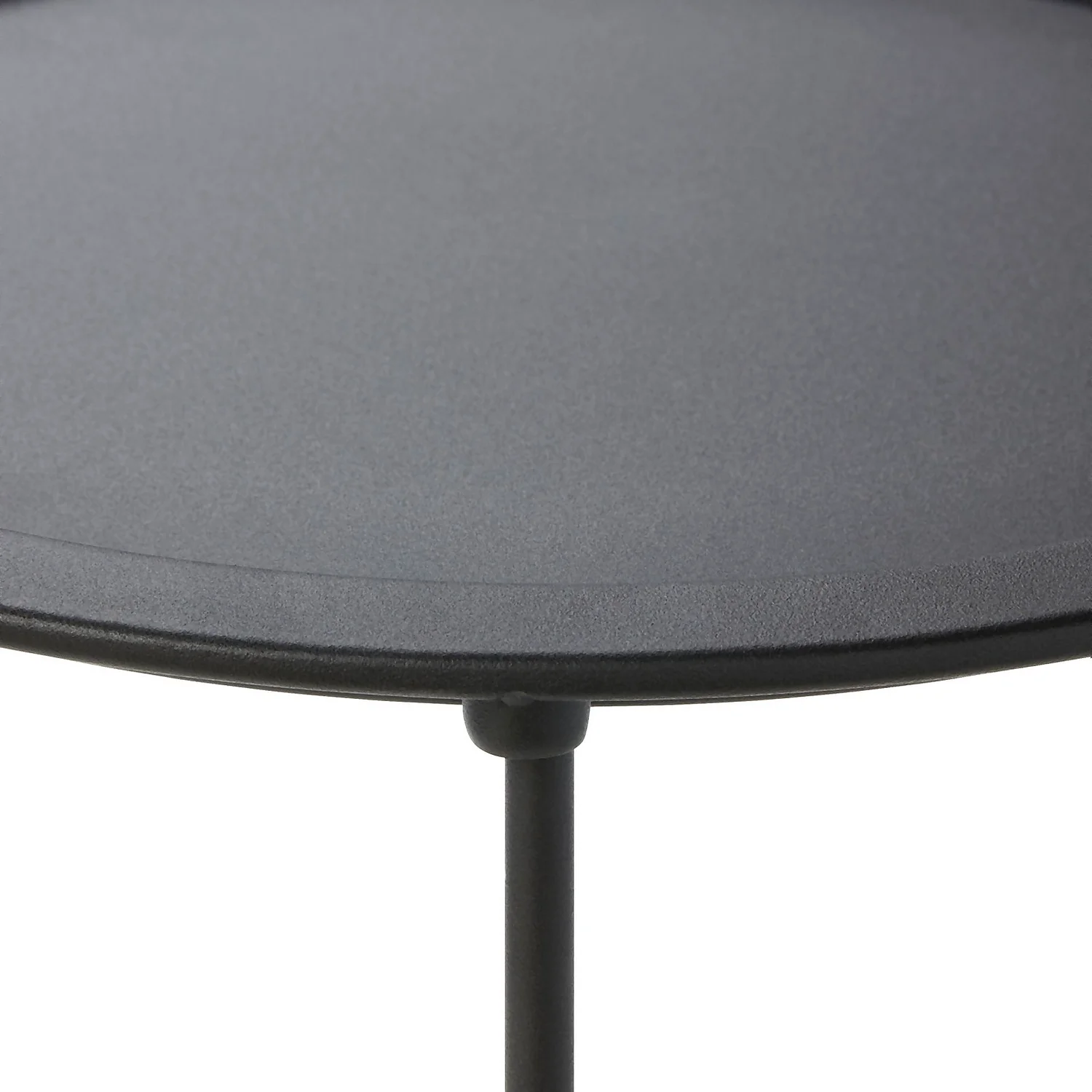 Metal Folding Side Table - Black - Image 4