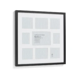 Box Photo Frame Multi Aperture - 40x40cm - Black