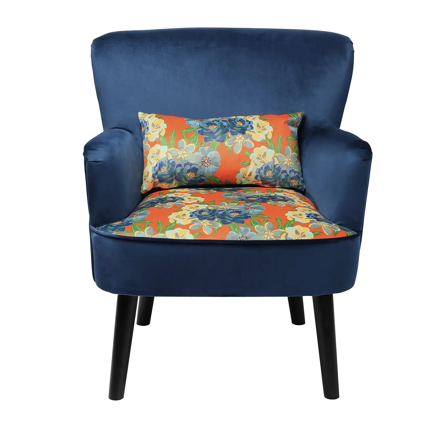 Flora Print Seat Armchair - Image 3