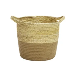 Neutral Corn And Jute Medium Woven Basket