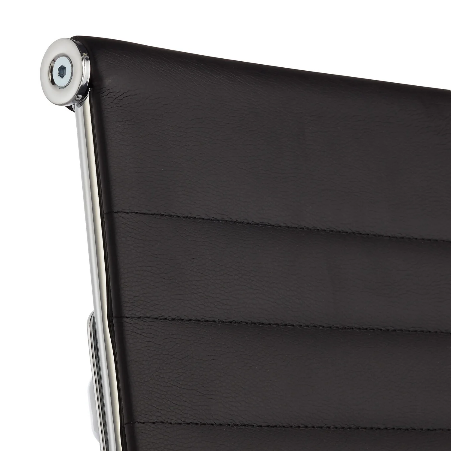 Dave Office Chair - Black Faux Leather - Image 8