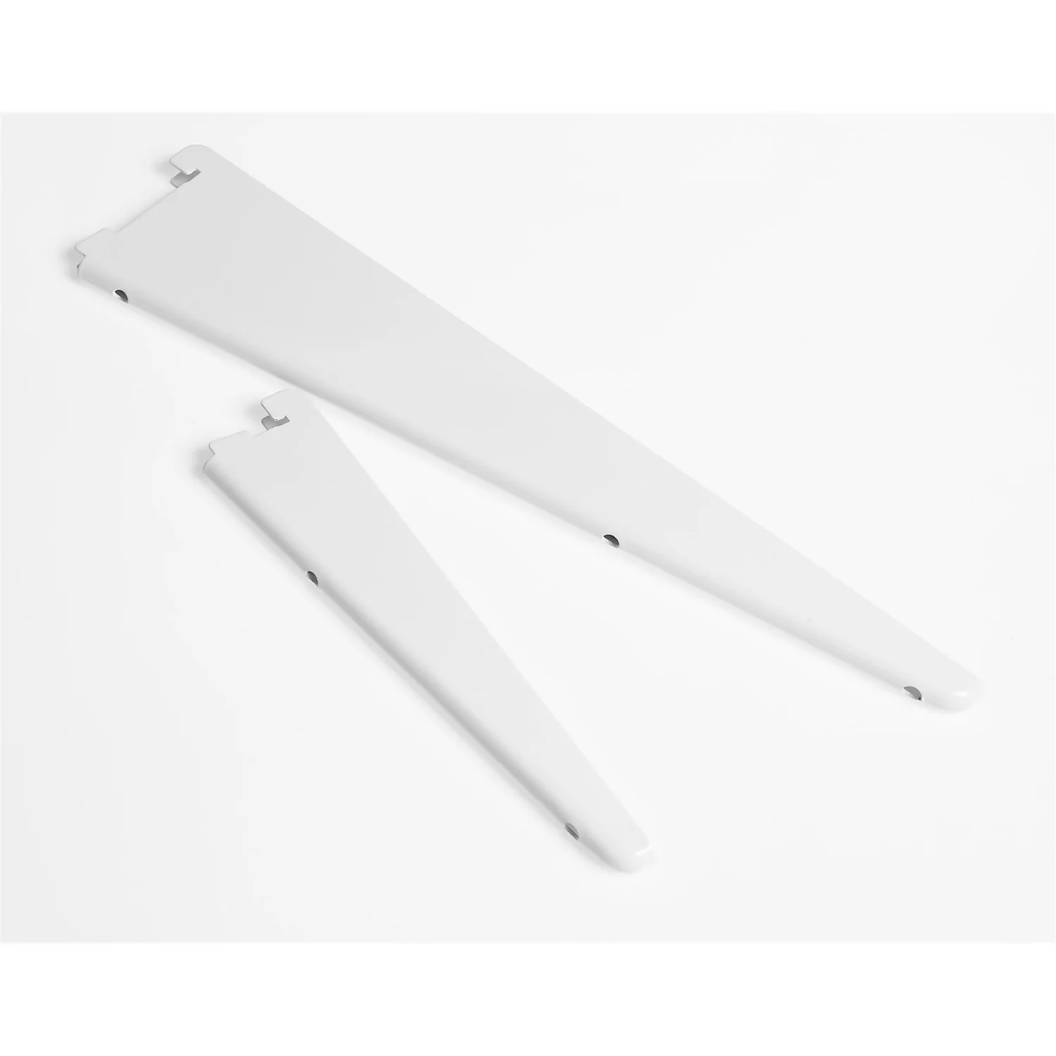 Anti-bacterial Twin Slot Shelving Kit - 1219mm White Twinslot And 120mm Brackets - White - Image 2