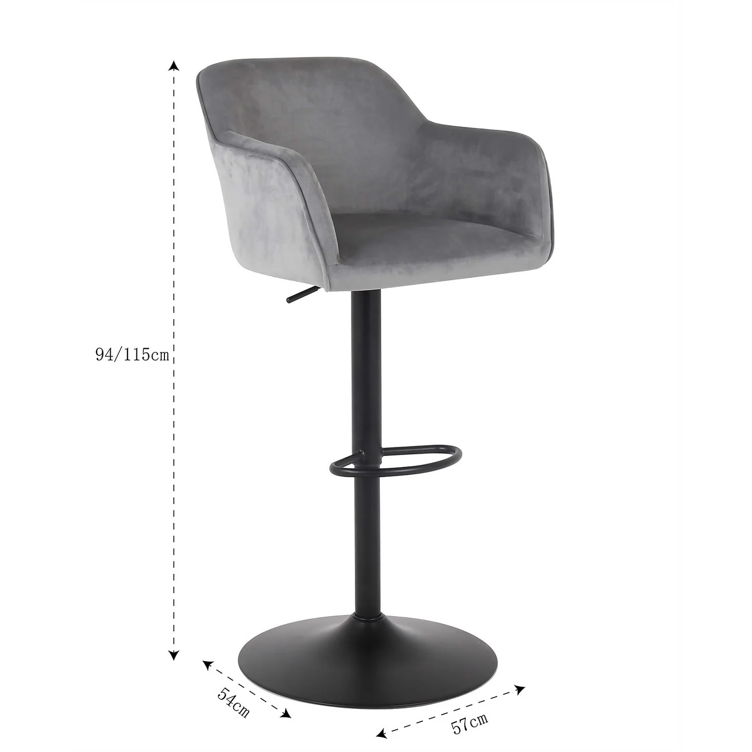 Barbara Height Adjustable Bar Stool - Image 8