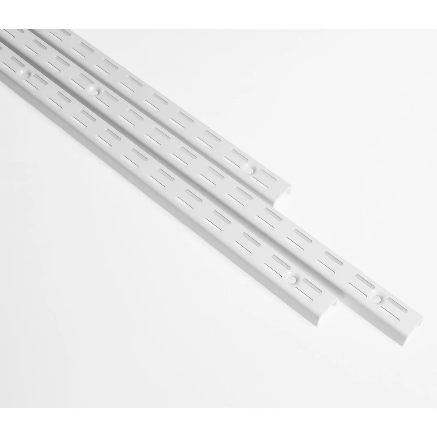 Anti-bacterial Twin Slot Shelving Kit - 1981mm White Twinslot And 320mm Brackets - White - Image 2