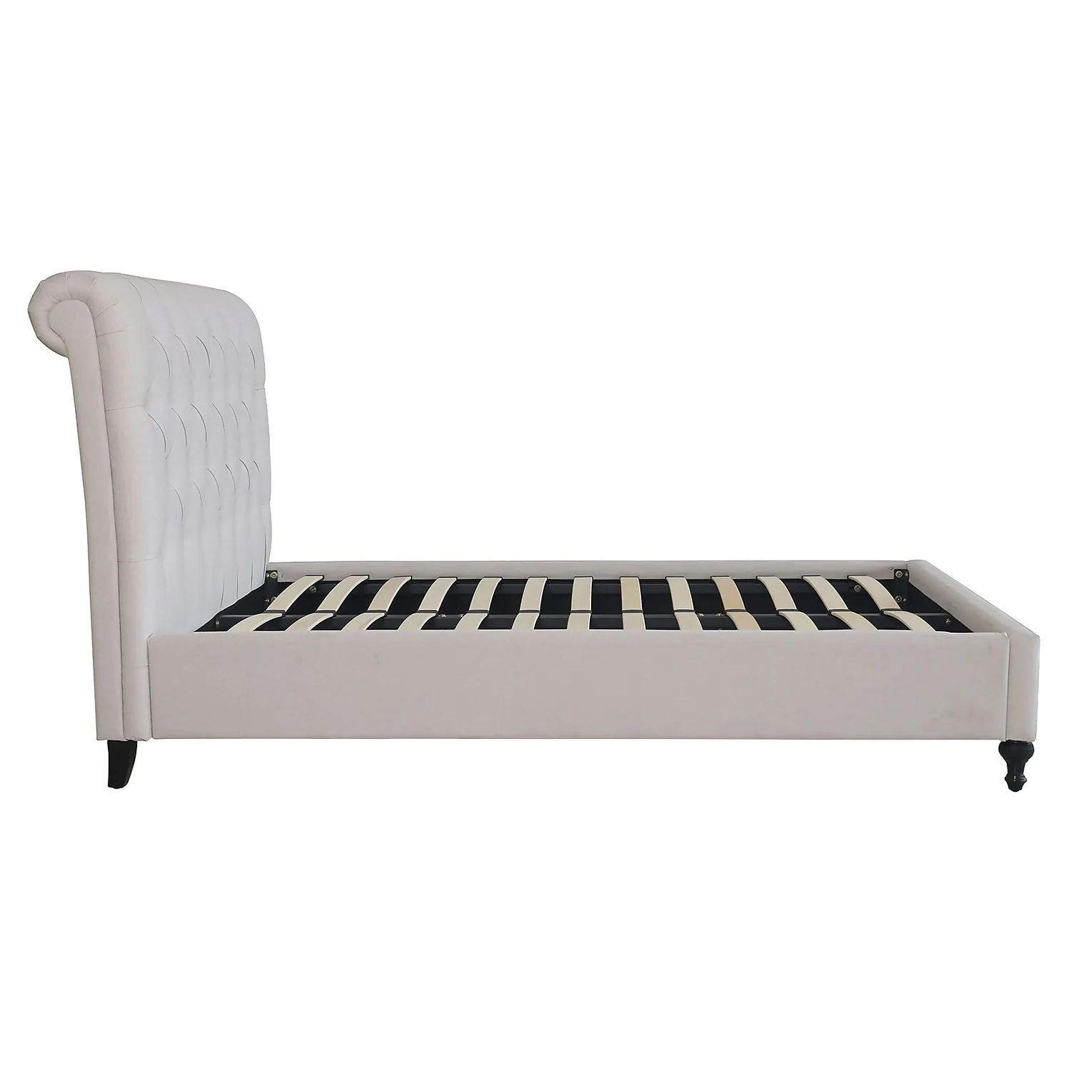 Ginny Scroll Back Double Bed - Natural - Image 3