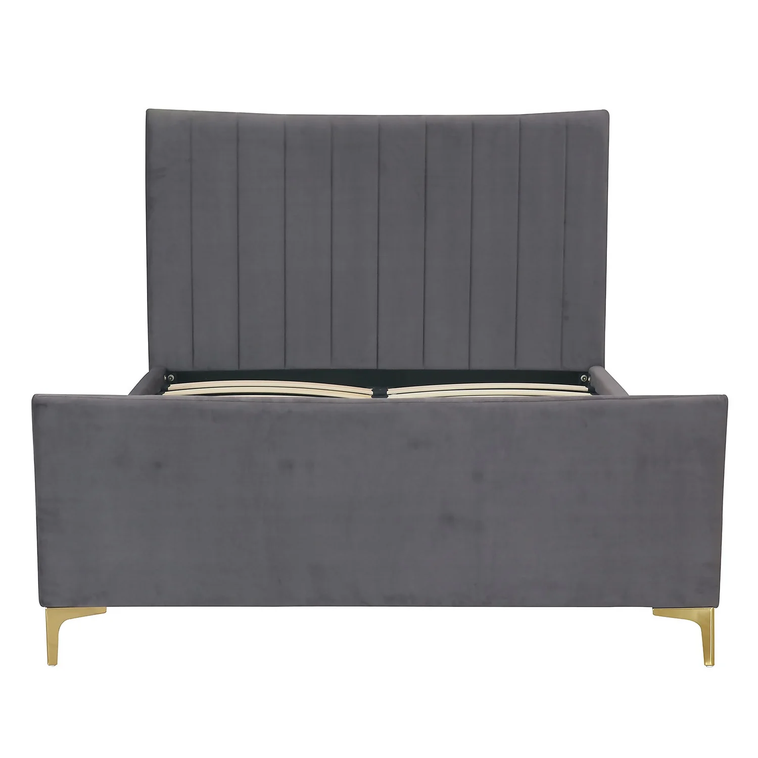 Donna Deco Double Bed - Grey - Image 3