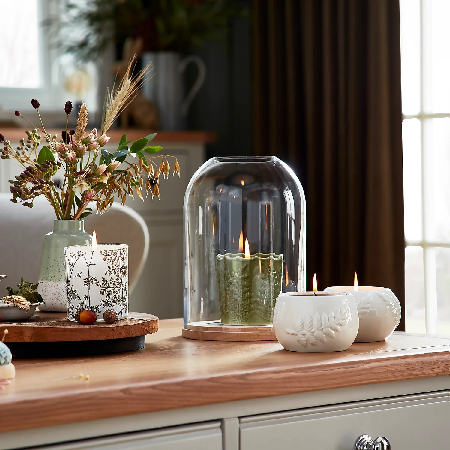 Set Of 2 Ceramic Candles - Image 2