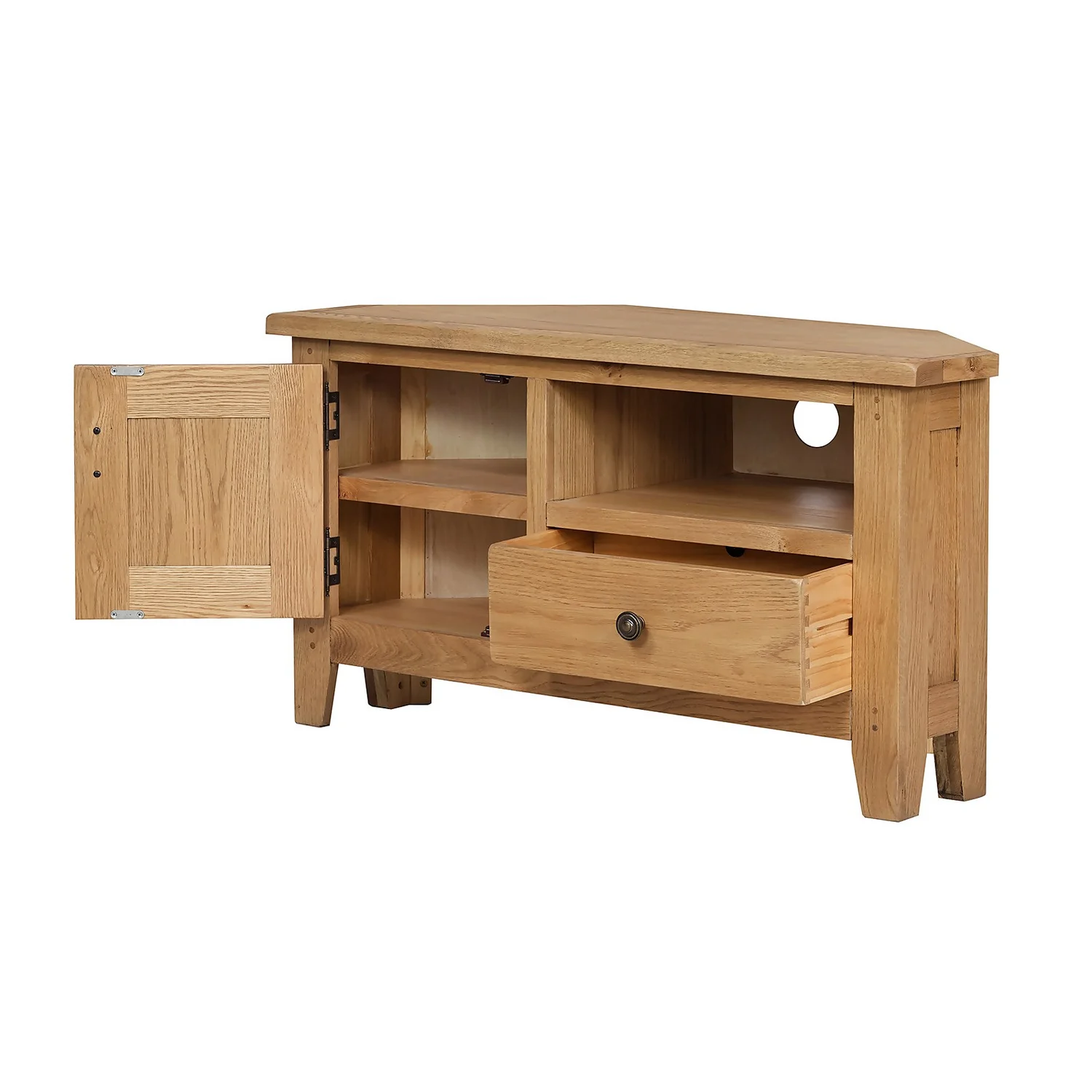 Hocombe Corner TV Stand - Oak - Image 3