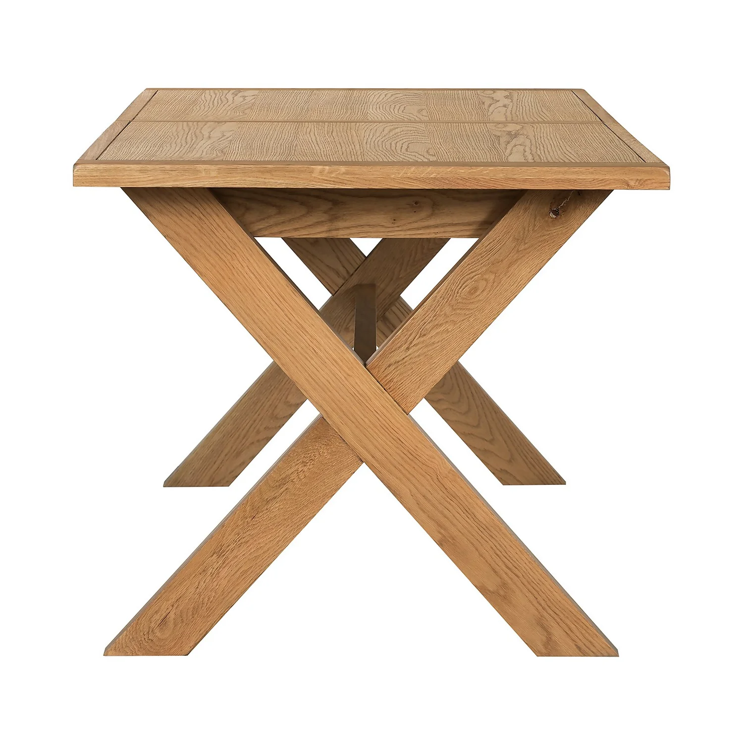 Hocombe 8-10 Seat Extending Dining Table - Oak - Image 4