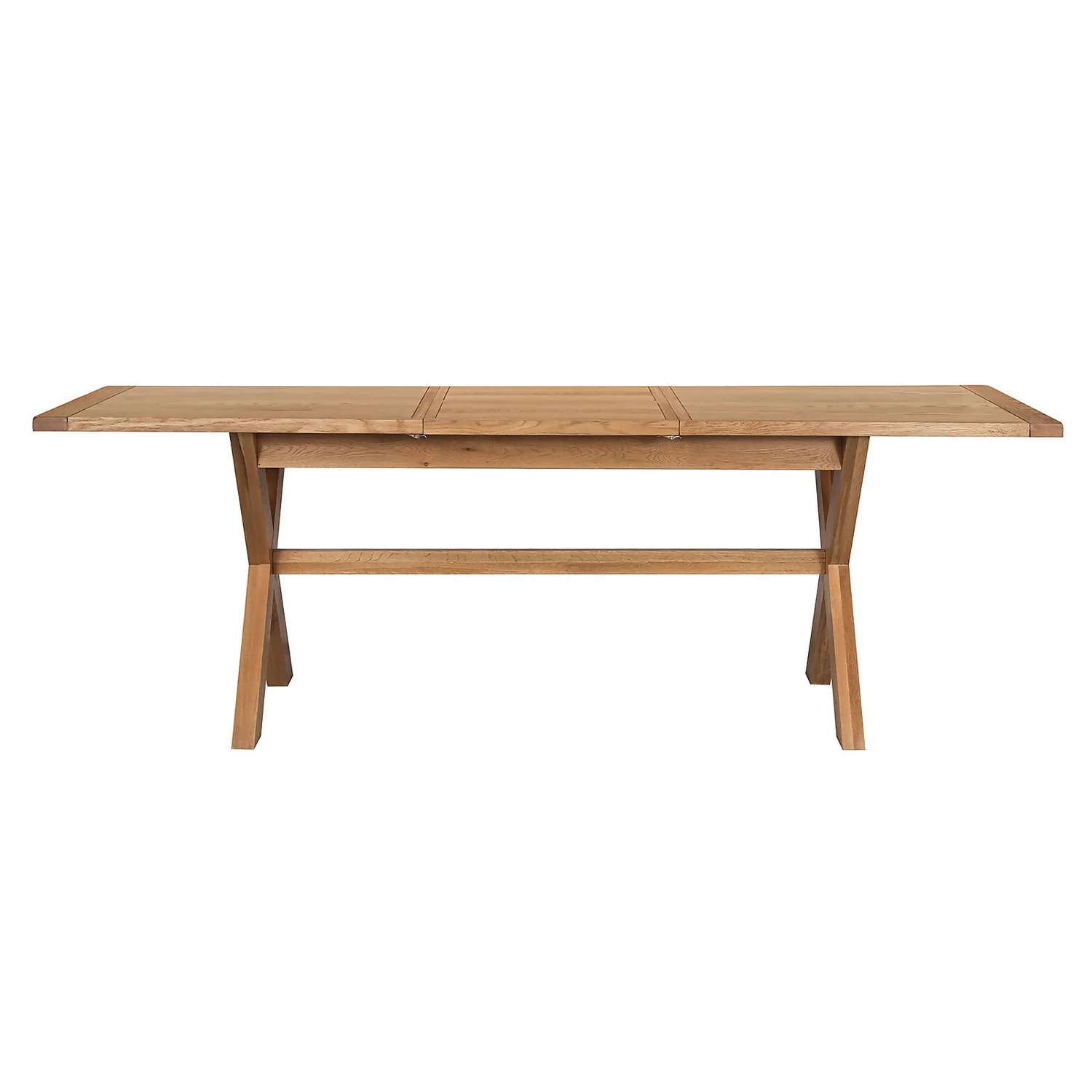 Hocombe 8-10 Seat Extending Dining Table - Oak - Image 6