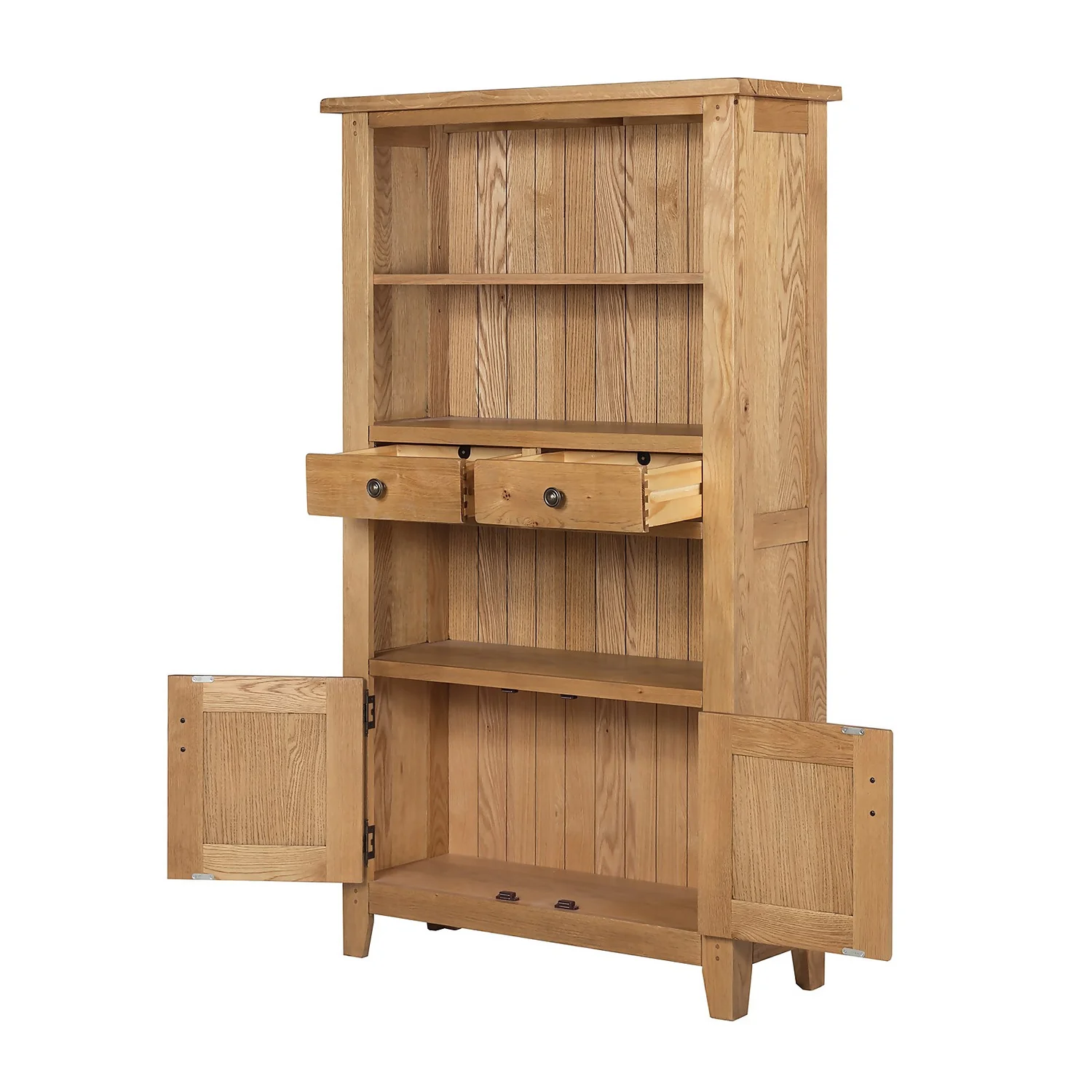 Hocombe Display Bookcase - Oak - Image 3