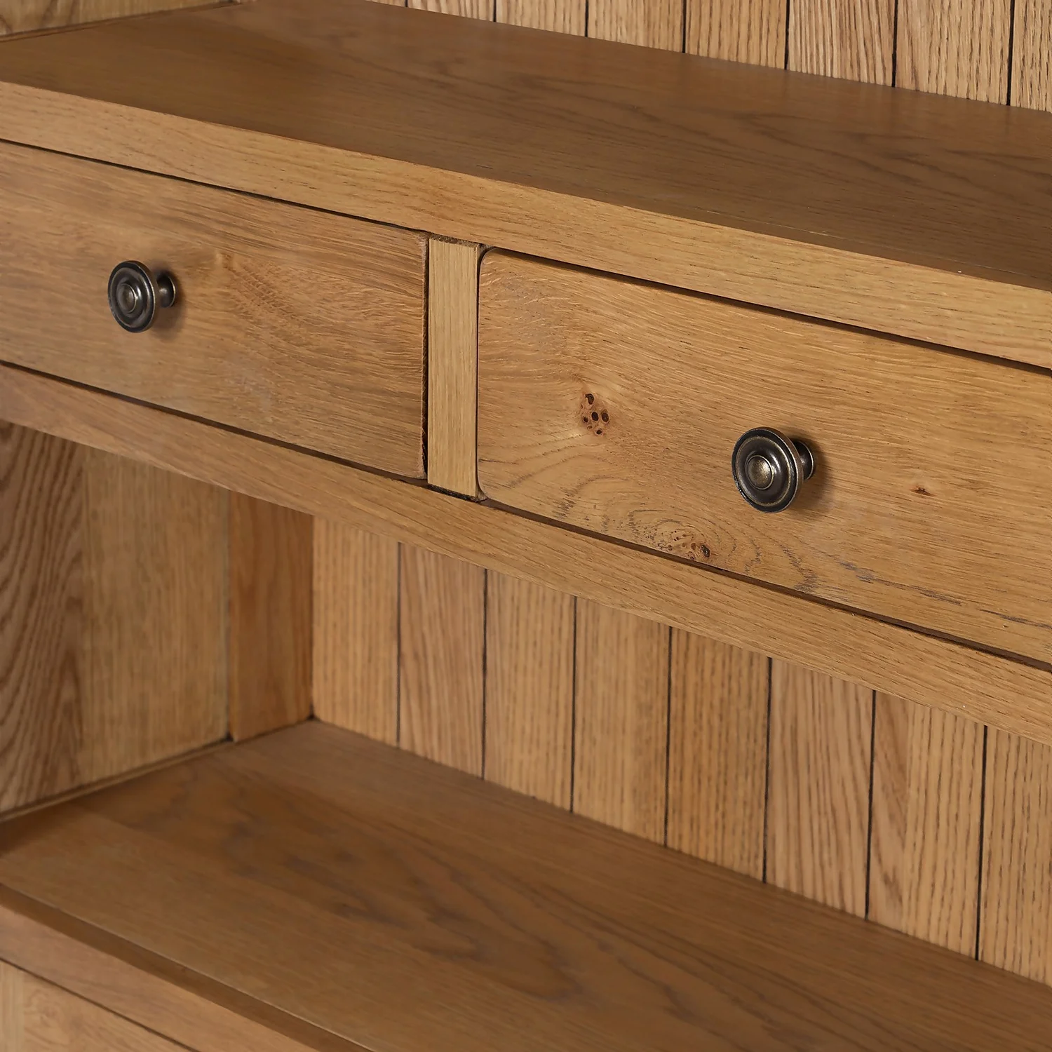 Hocombe Display Bookcase - Oak - Image 8