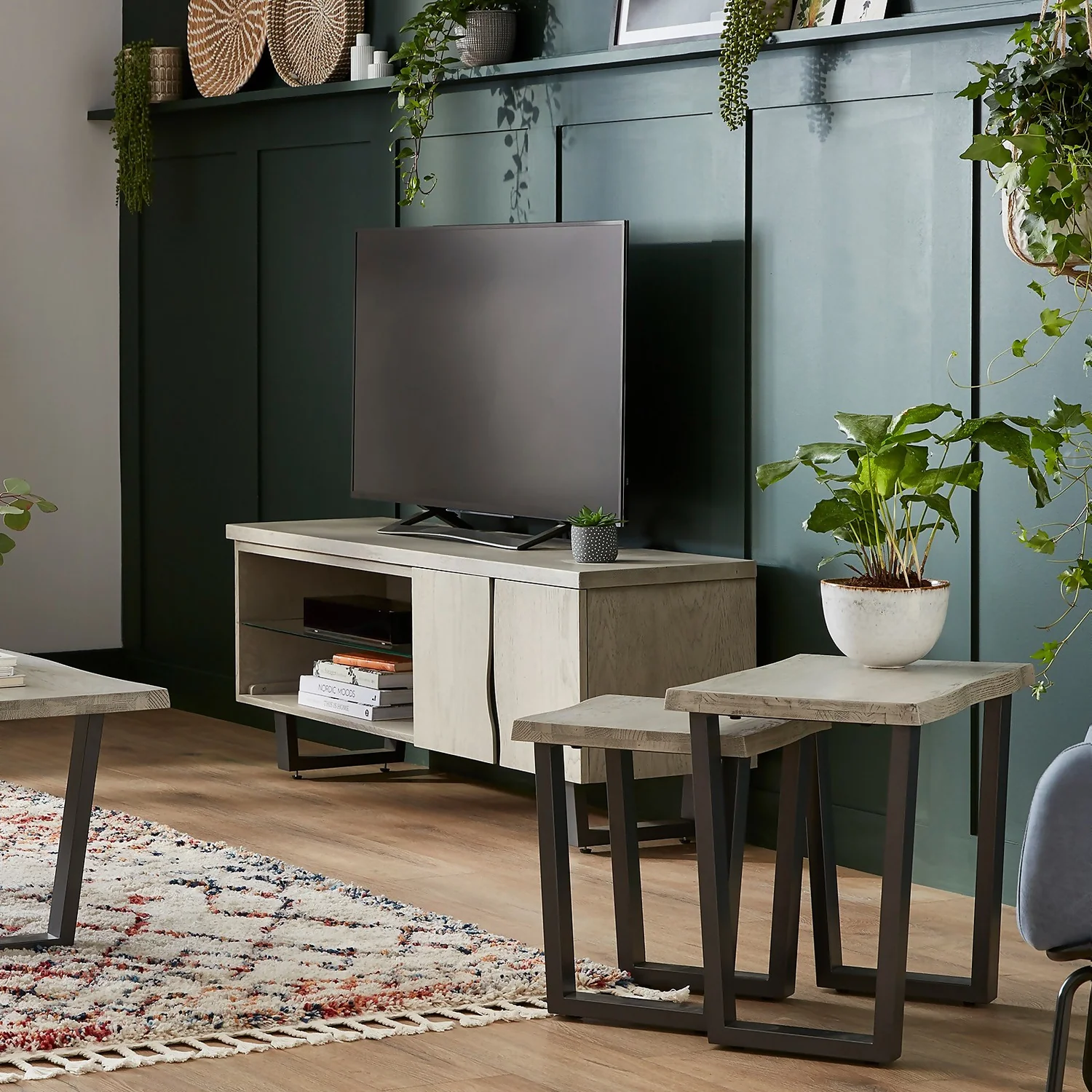 Dalston Grey Ash Nest Of Tables - Image 2