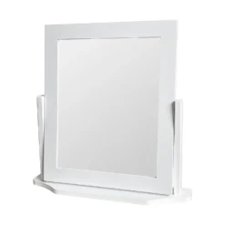 Square Dressing Table Mirror - White