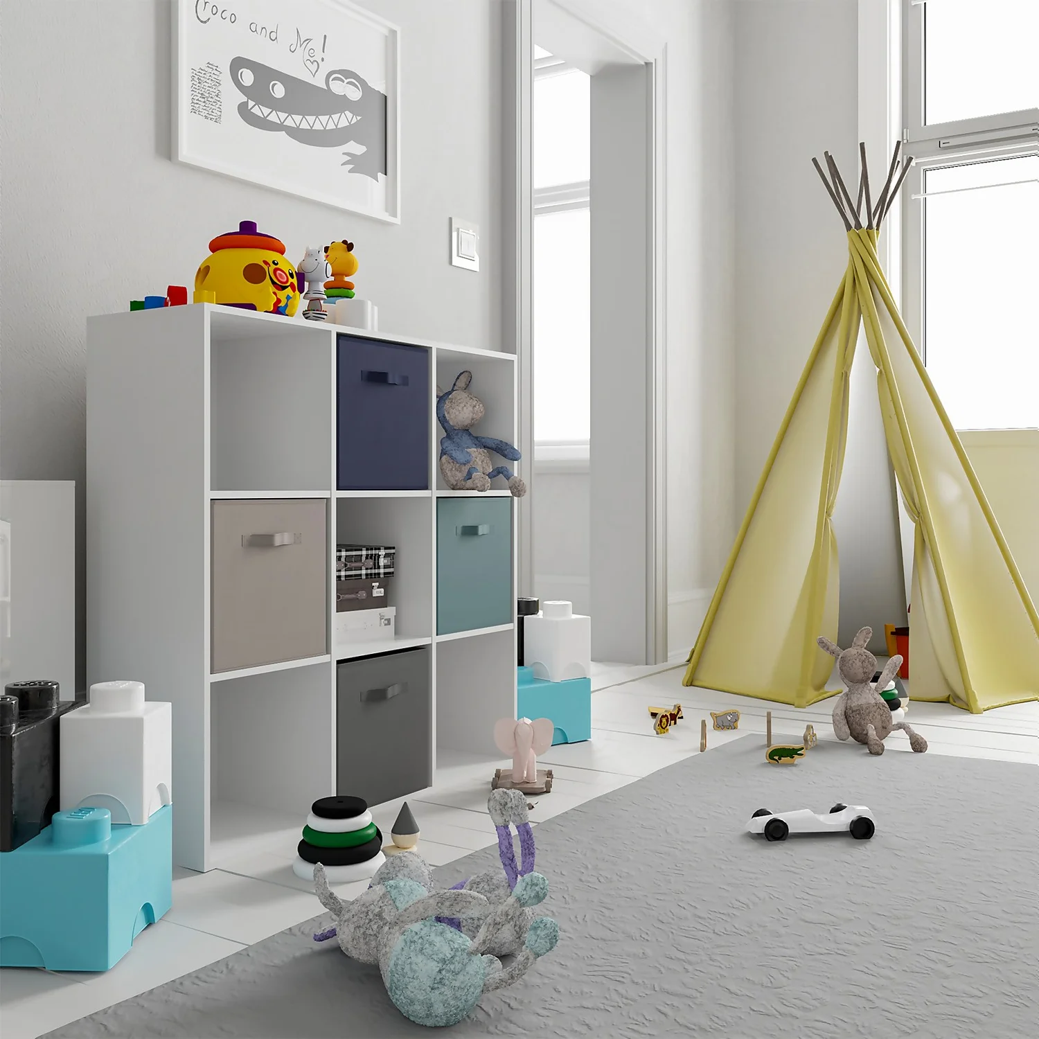 Living Elements Compact Cube Fabric Insert - Charcoal - Image 2