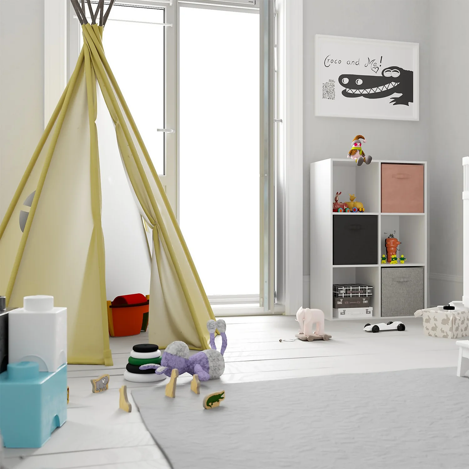 Living Elements Compact Cube Fabric Insert - Blush Pink - Image 2