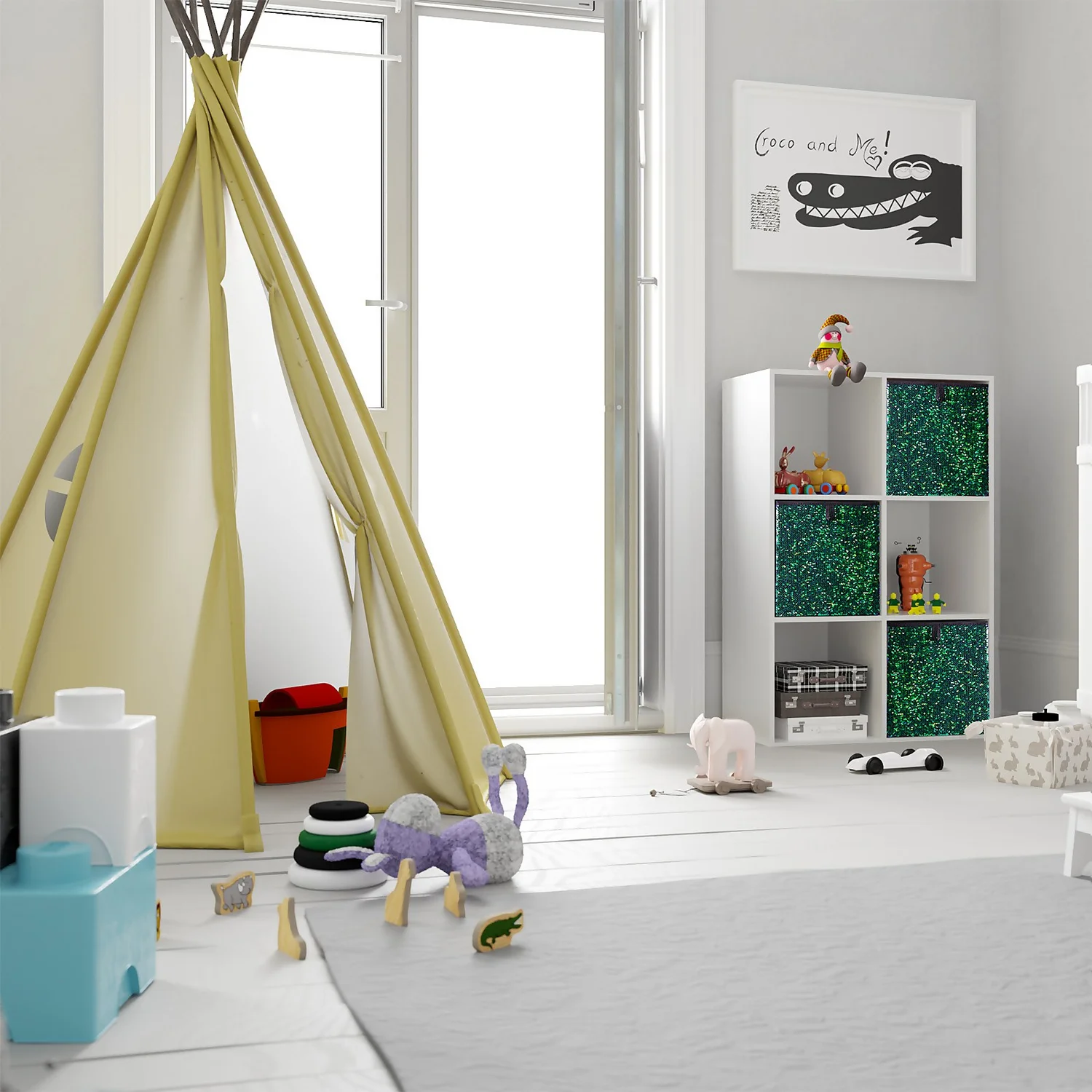 Living Elements Compact Cube Sequin Drawing Insert - Black - Image 2