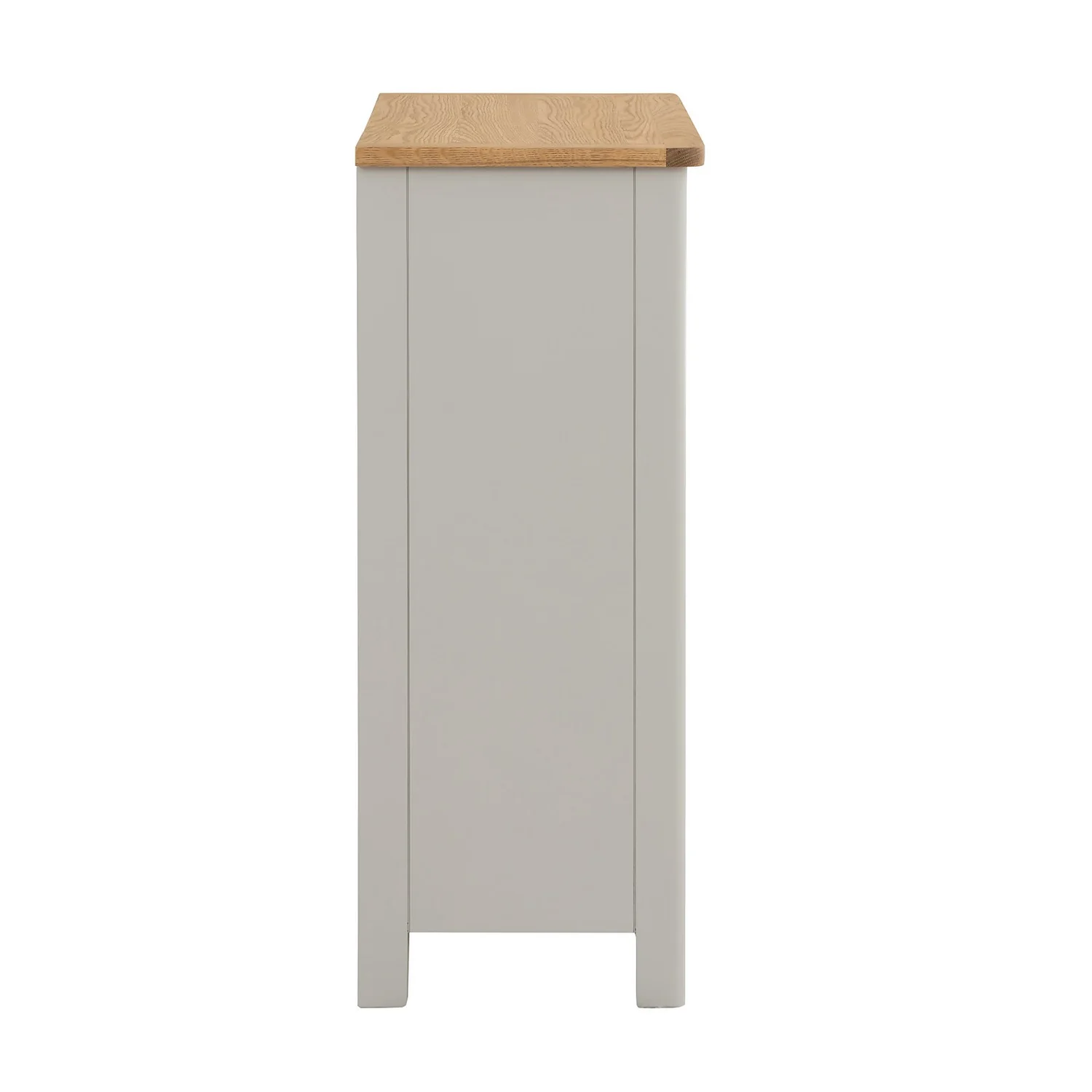 Norbury Low Bookcase - Grey - Image 4