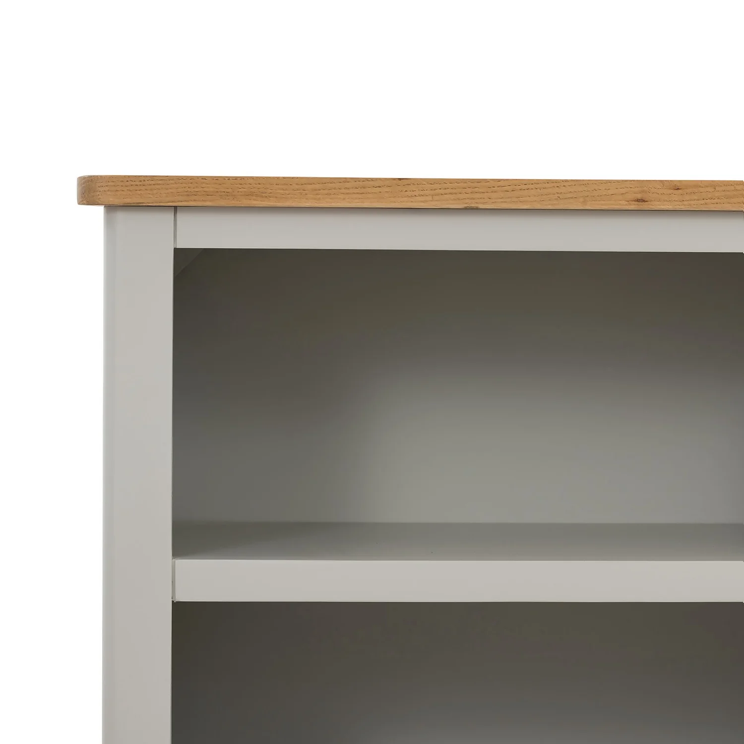 Norbury Low Bookcase - Grey - Image 5