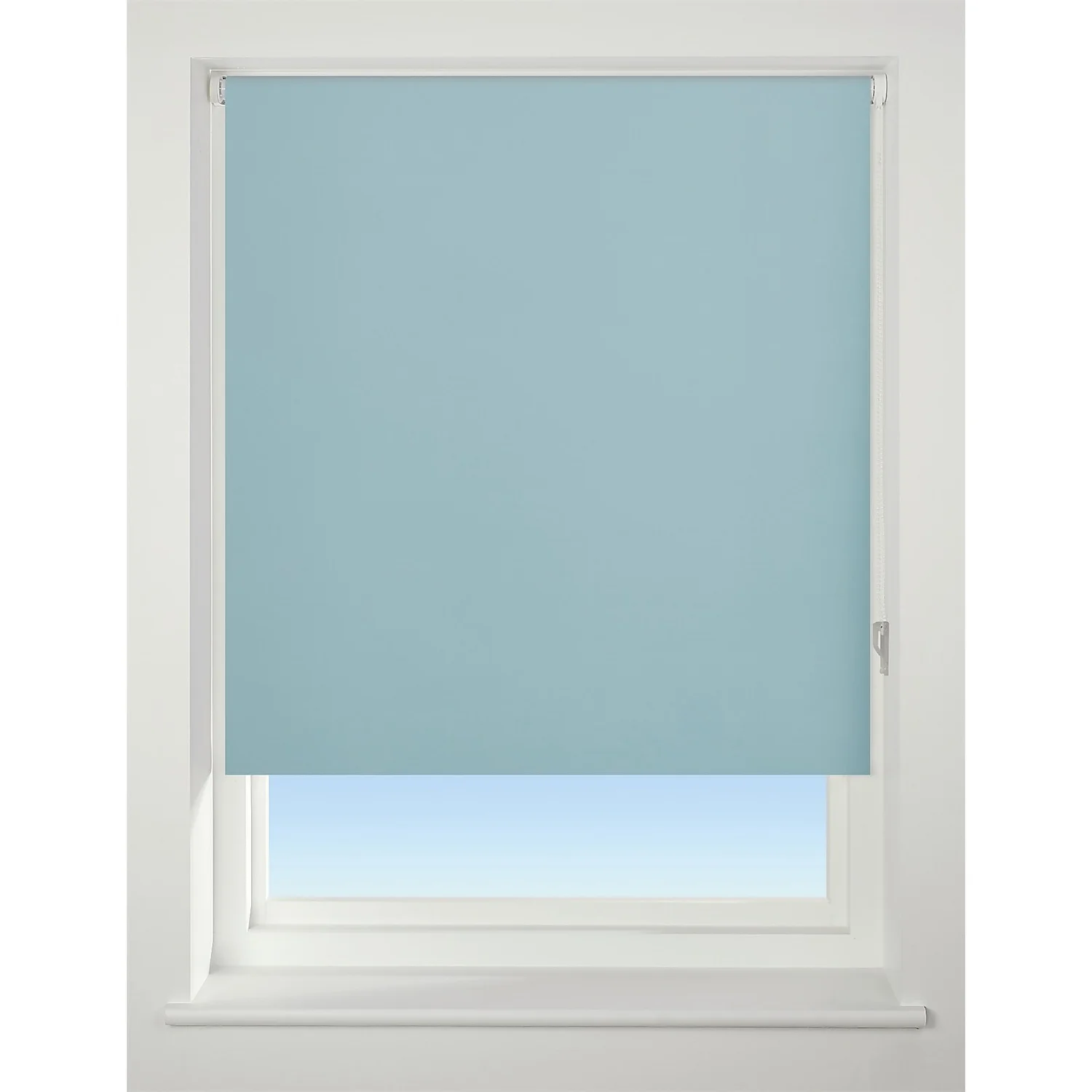 Duck Egg Blue Blackout Roller Blind - 120cm