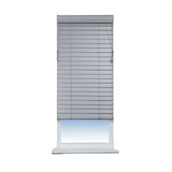 50mm Faux Wood Venetian Blind - 120cm - Grey