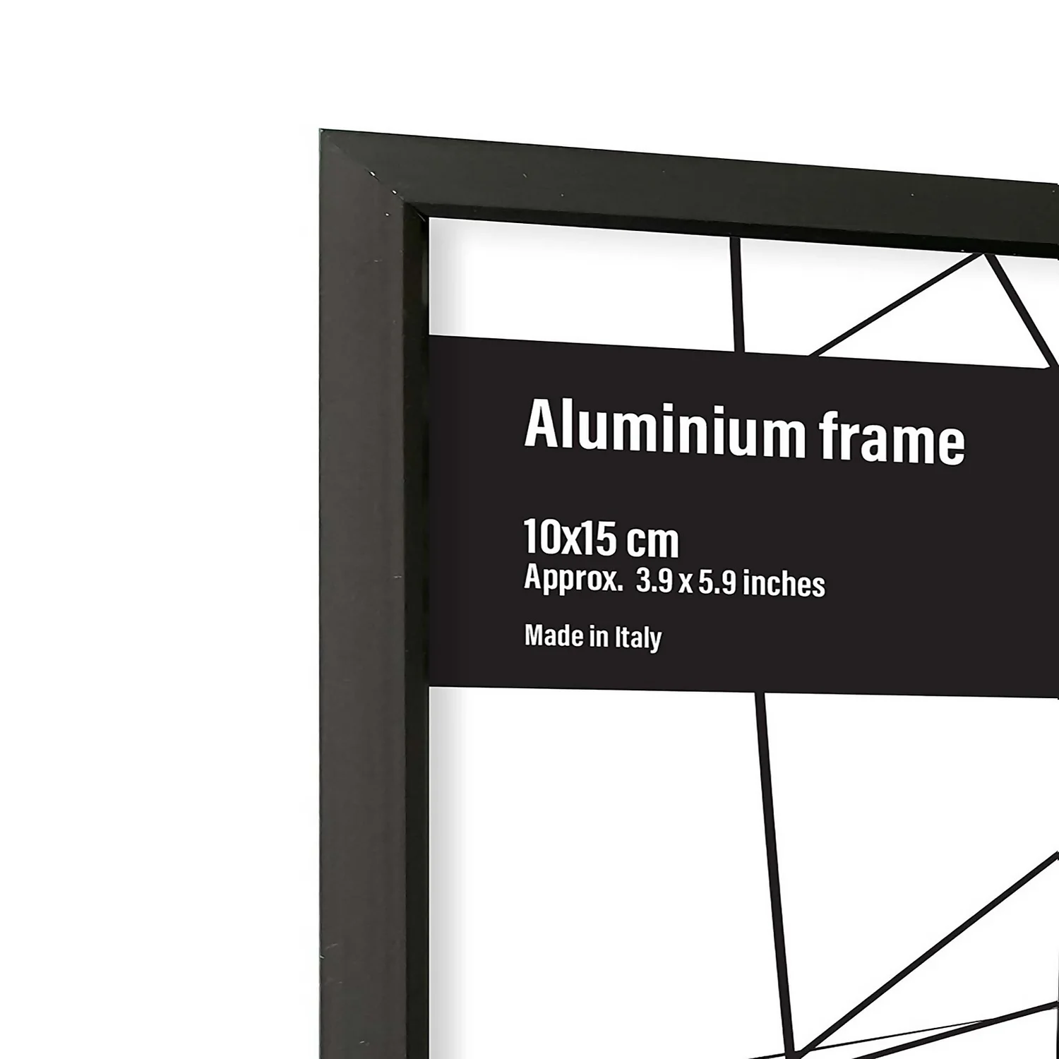Aluminium Photo Frame - Set Of 2 10x15cm - Black - Image 2