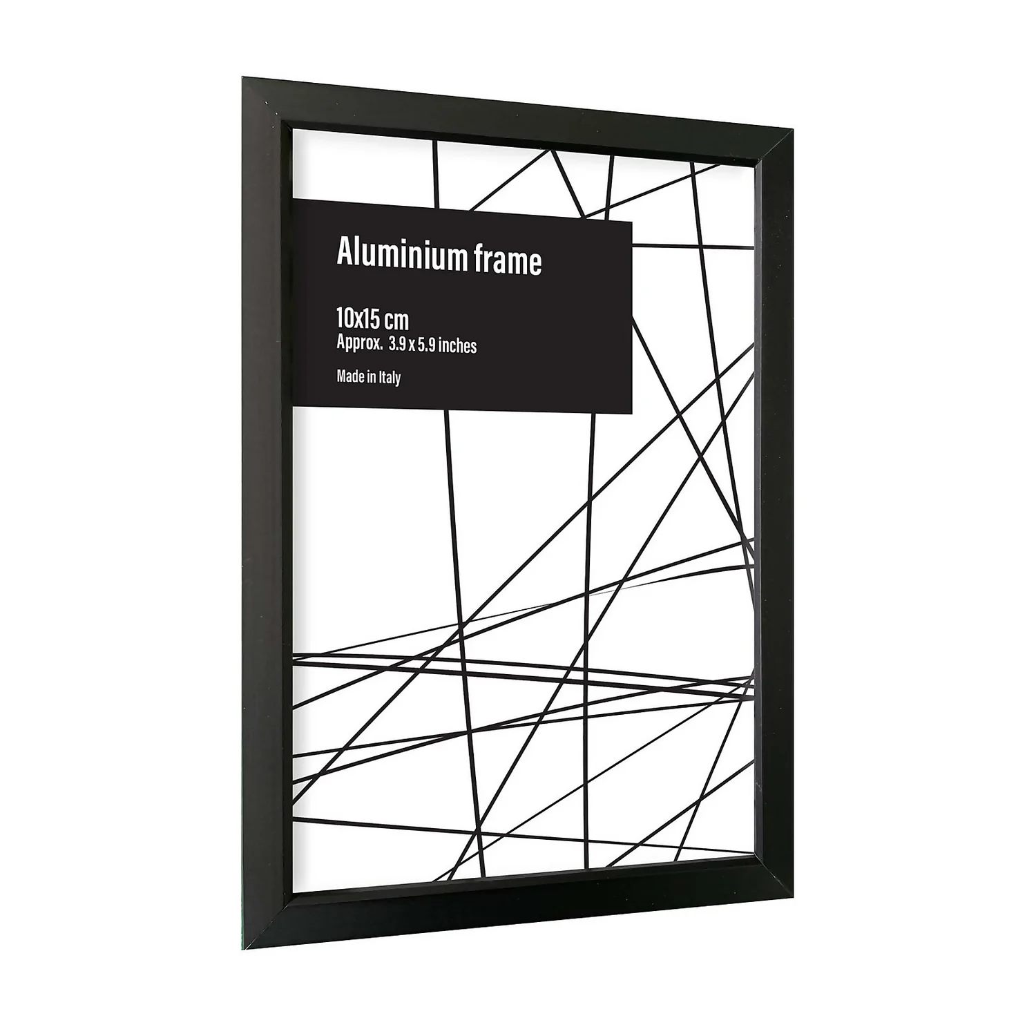 Aluminium Photo Frame - Set Of 2 10x15cm - Black