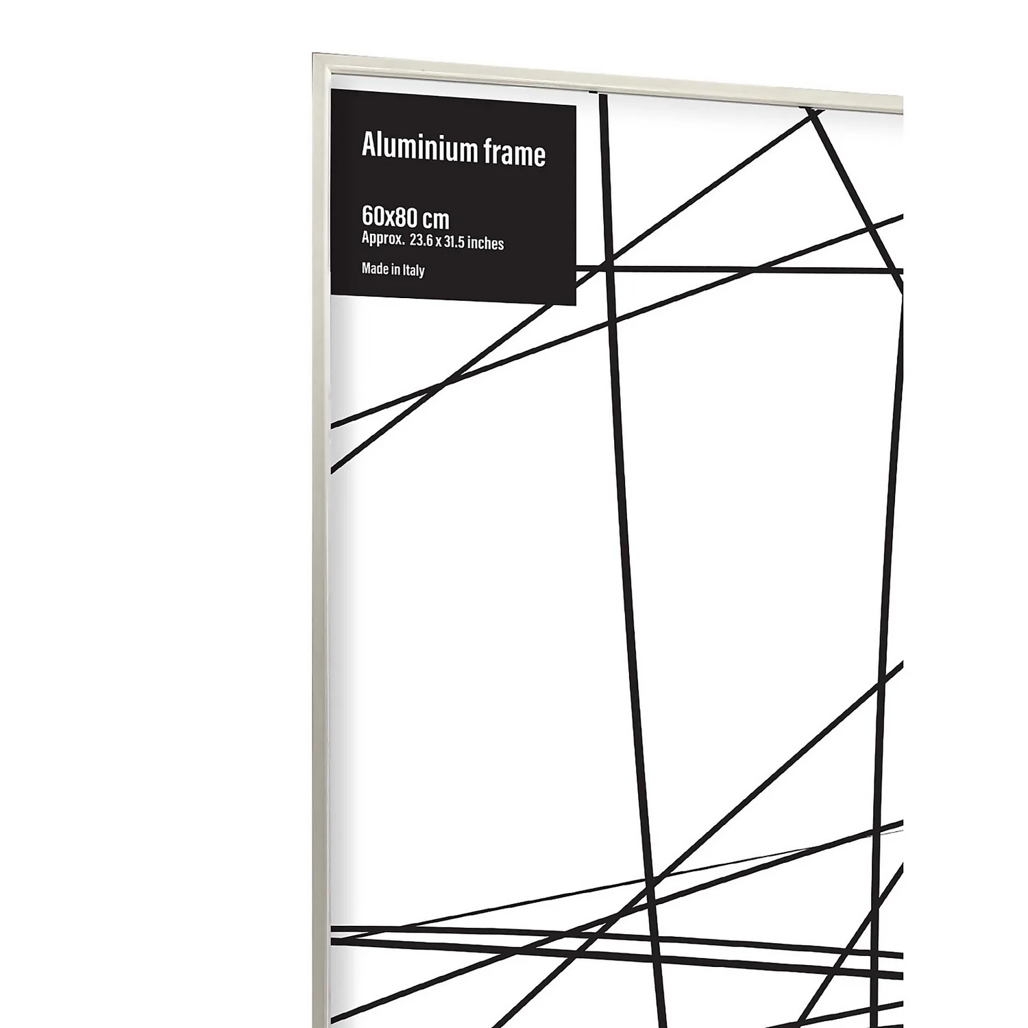 Aluminium Photo Frame - 60x80cm - White - Image 2